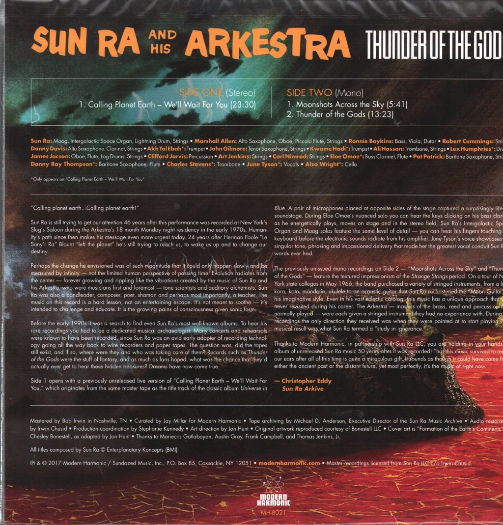 Sun Ra And His Arkestra - Thunder of the Gods - Lp