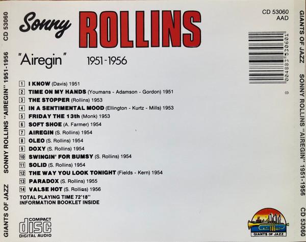 Sonny Rollins - Airegin 1951-1956 - Cd