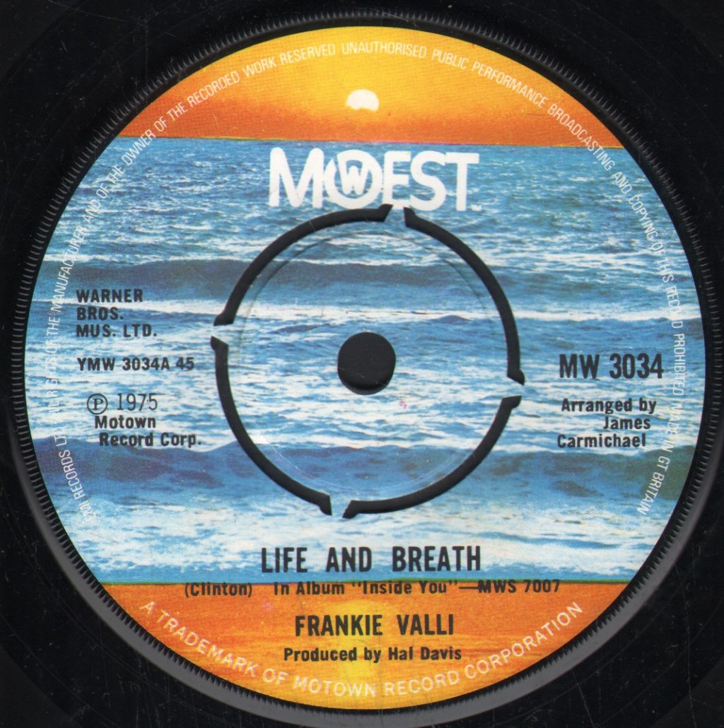 Frankie Valli - Life And Breath - 7 Inch