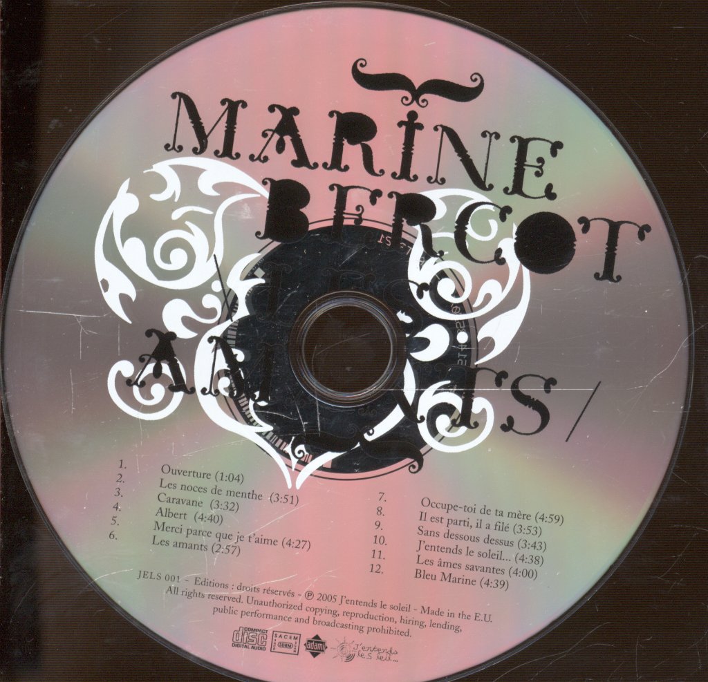 Marine Bercot - Les Amants - Cd