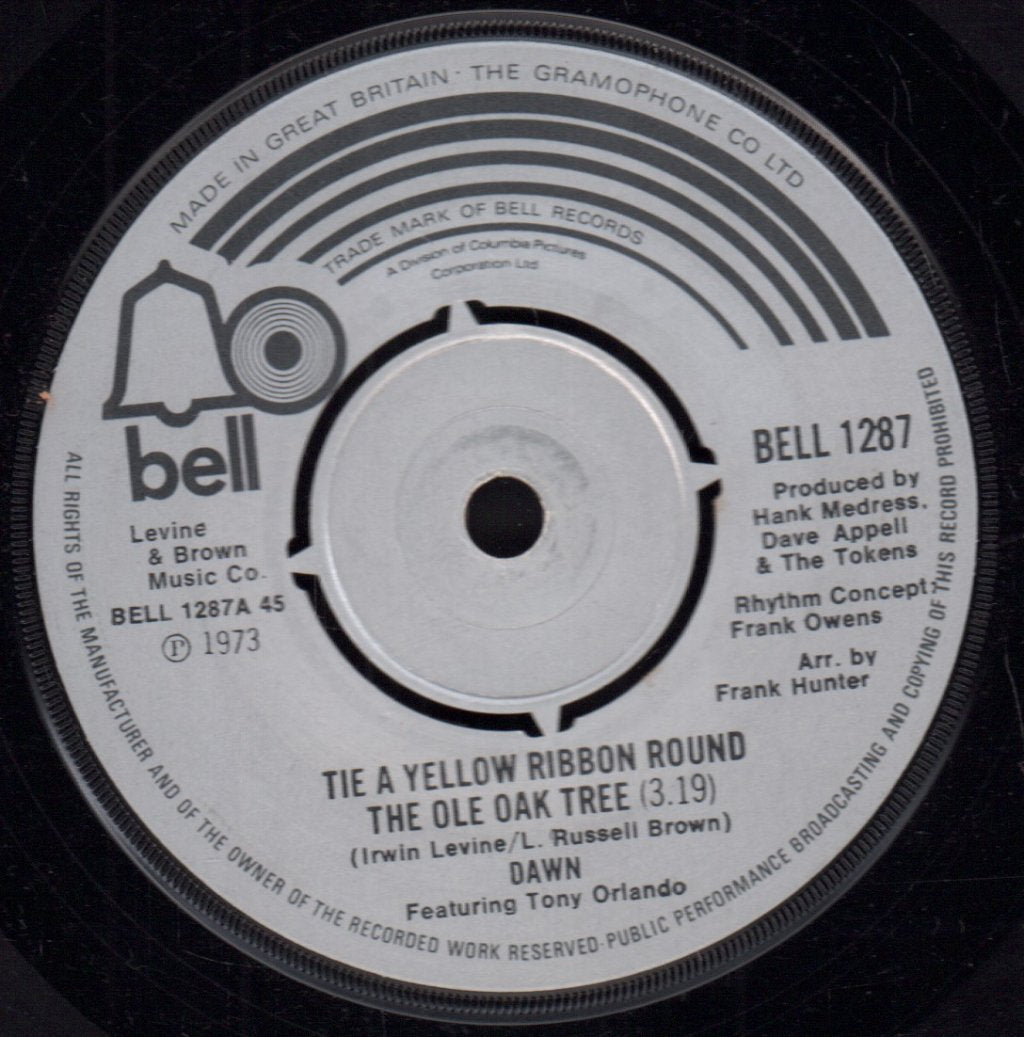 Dawn (70'S Artist) - Tie A Yellow Ribbon Round The Ole Oak Tree - 7 Inch