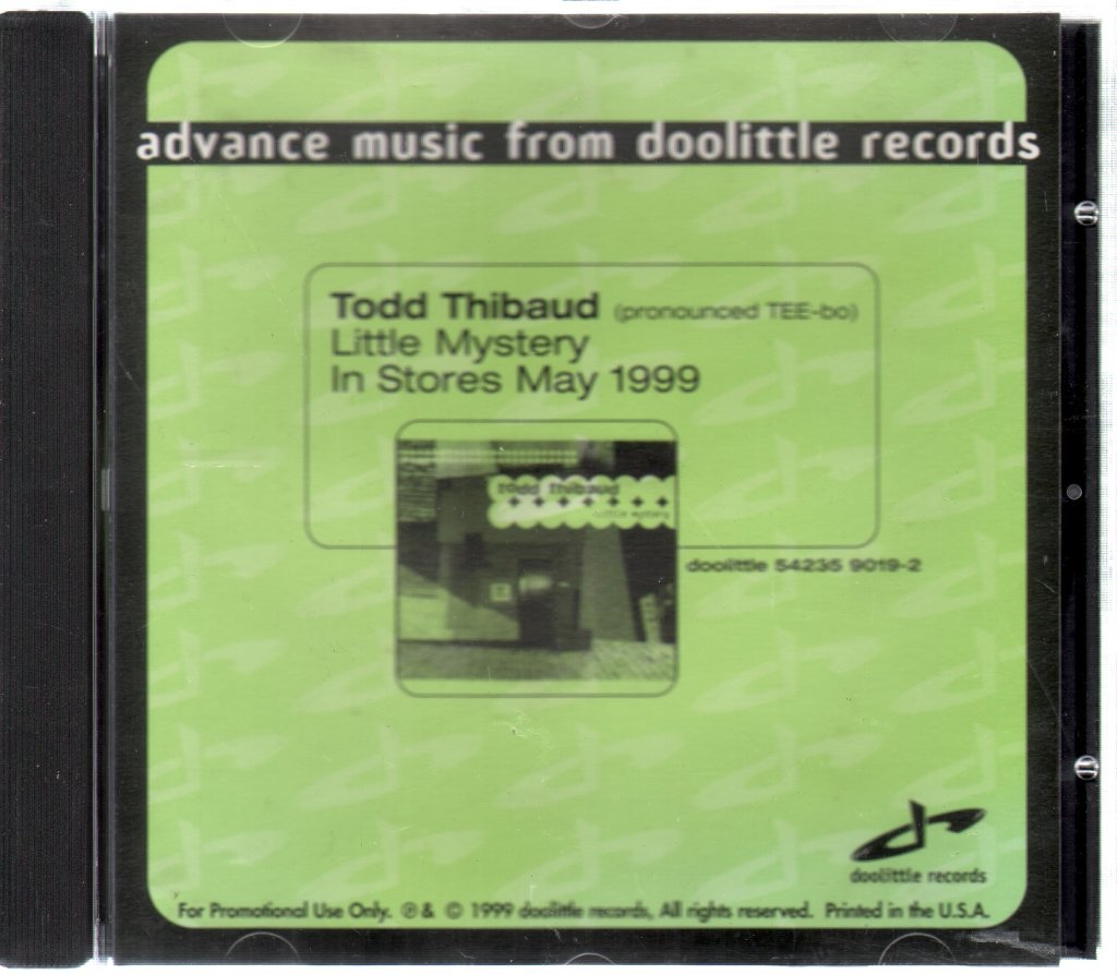 Todd Thibaud - Little Mystery - Cd