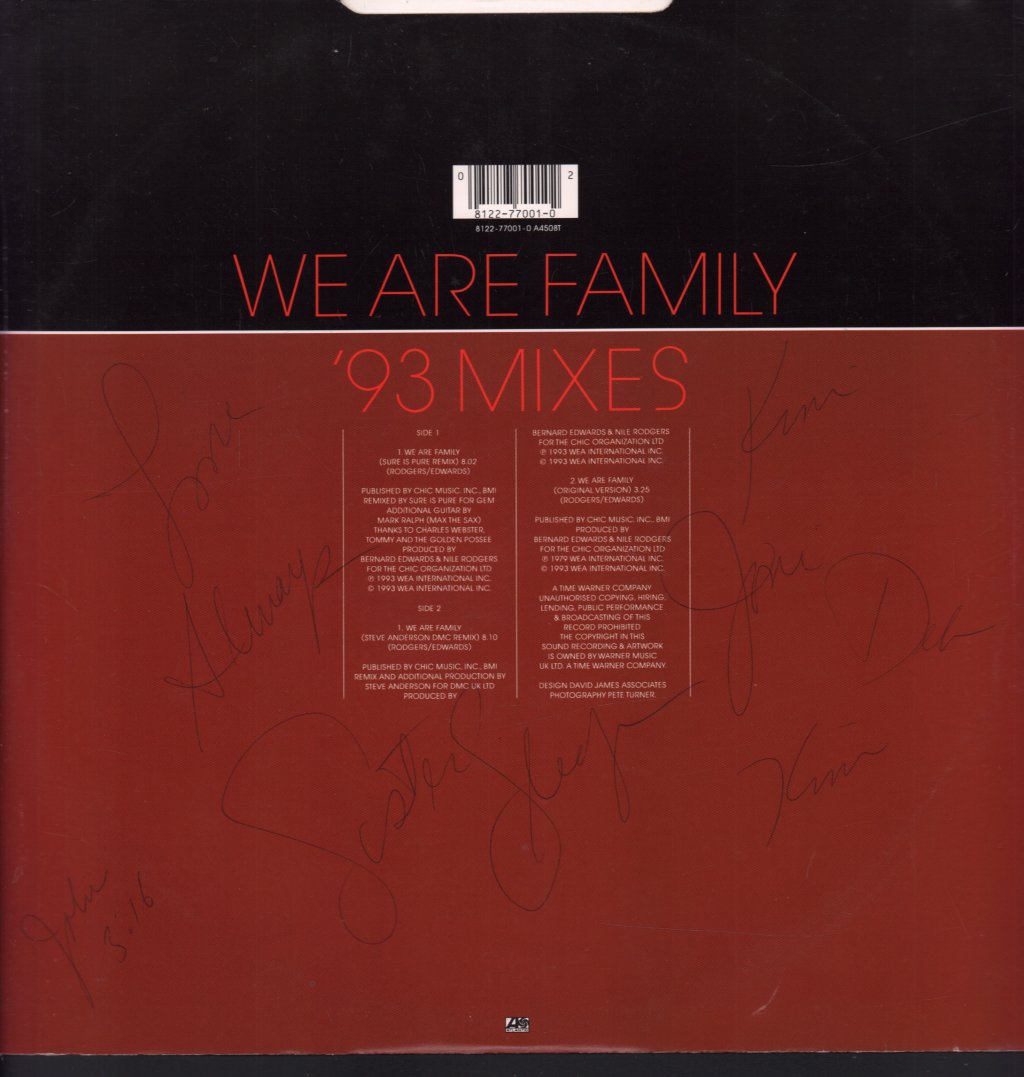 Sister Sledge - We Are Family '93 Mixes - 12 Inch