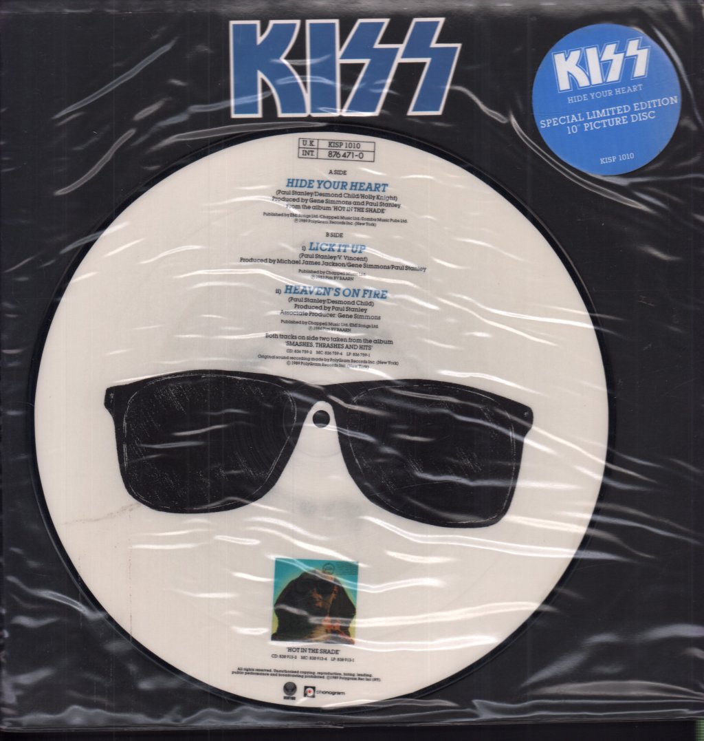 Kiss - Hide Your Heart - 10 Inch