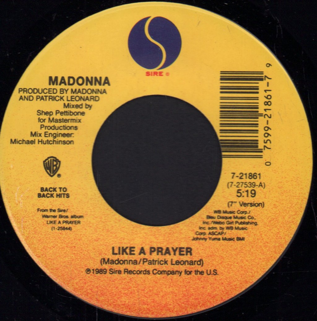 Madonna - Like A Prayer - 7 Inch