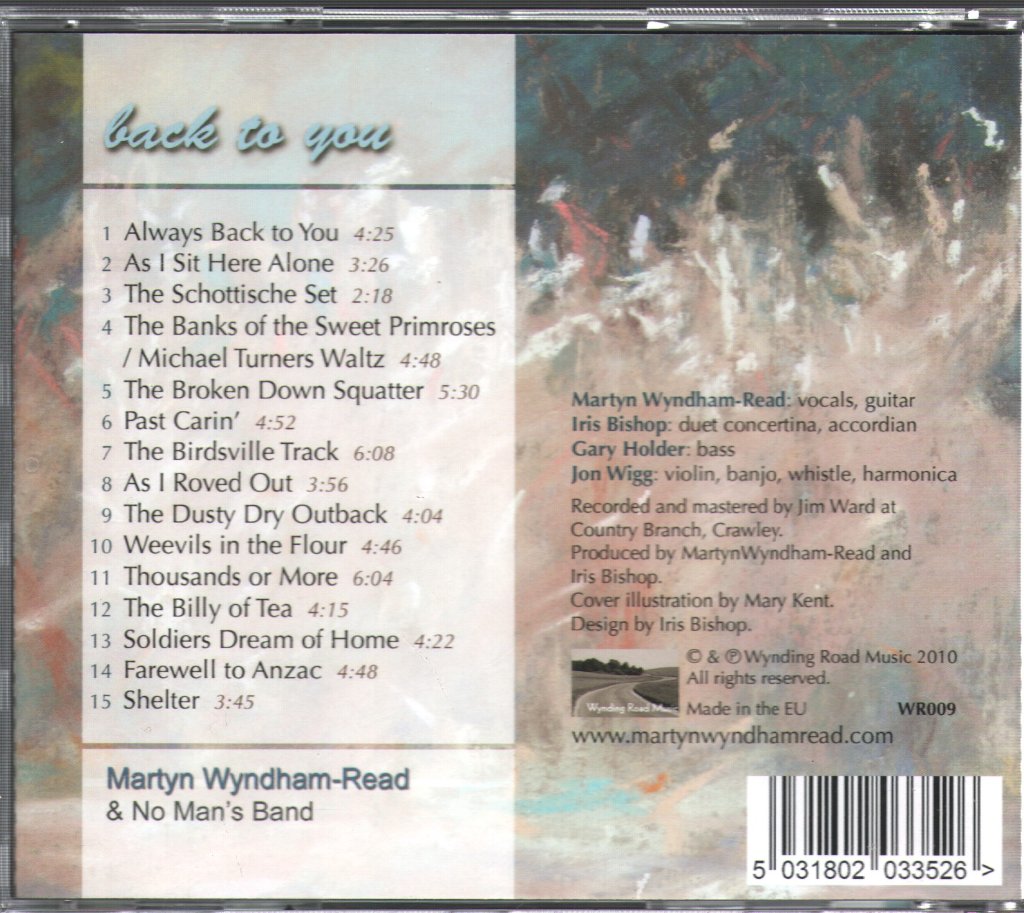 Martyn Wyndham-Read - Back To You - Cd