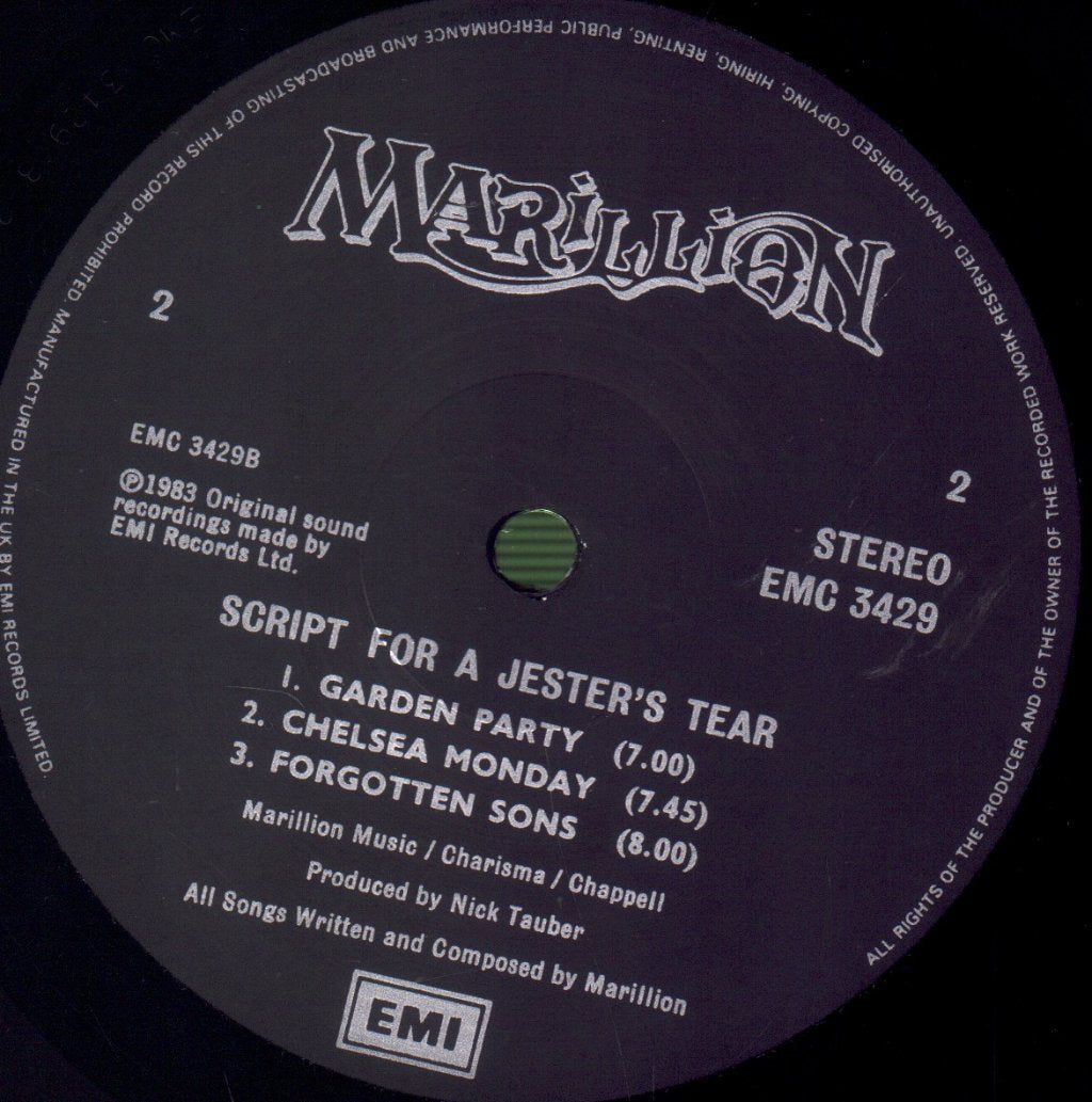 Marillion - Script For A Jester's Tear - Lp
