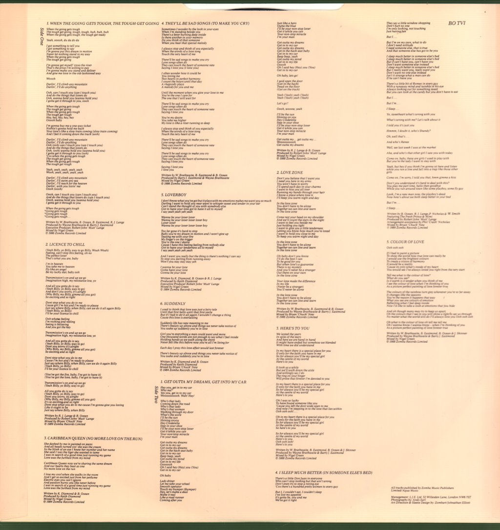 Billy Ocean - Greatest Hits - Lp