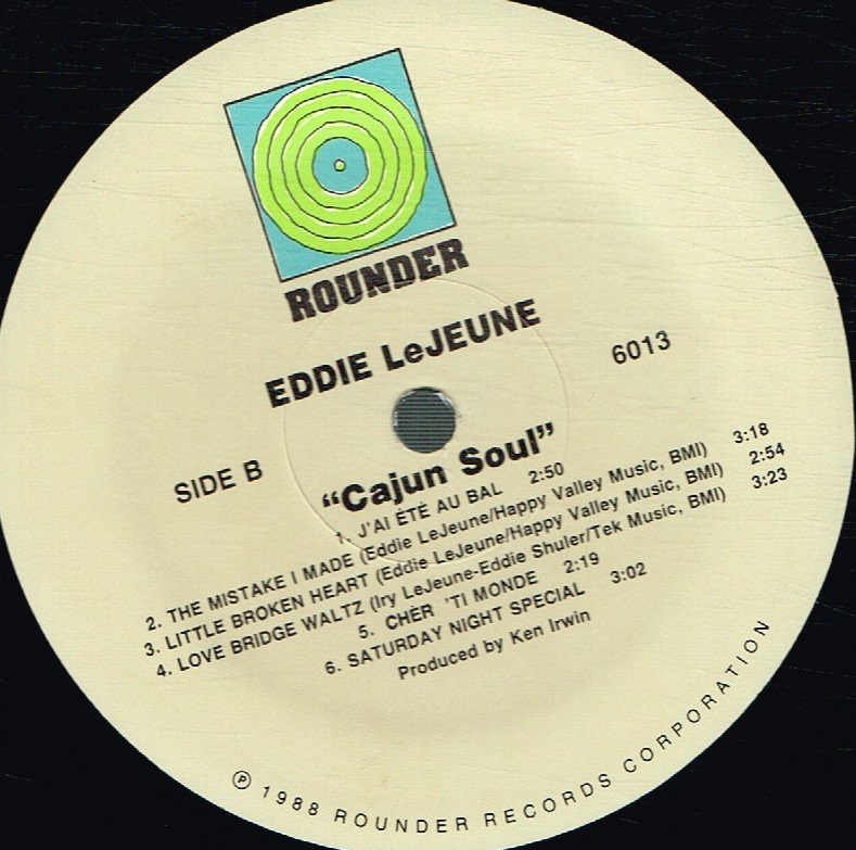 Eddie Lejeune - Cajun Soul - Lp