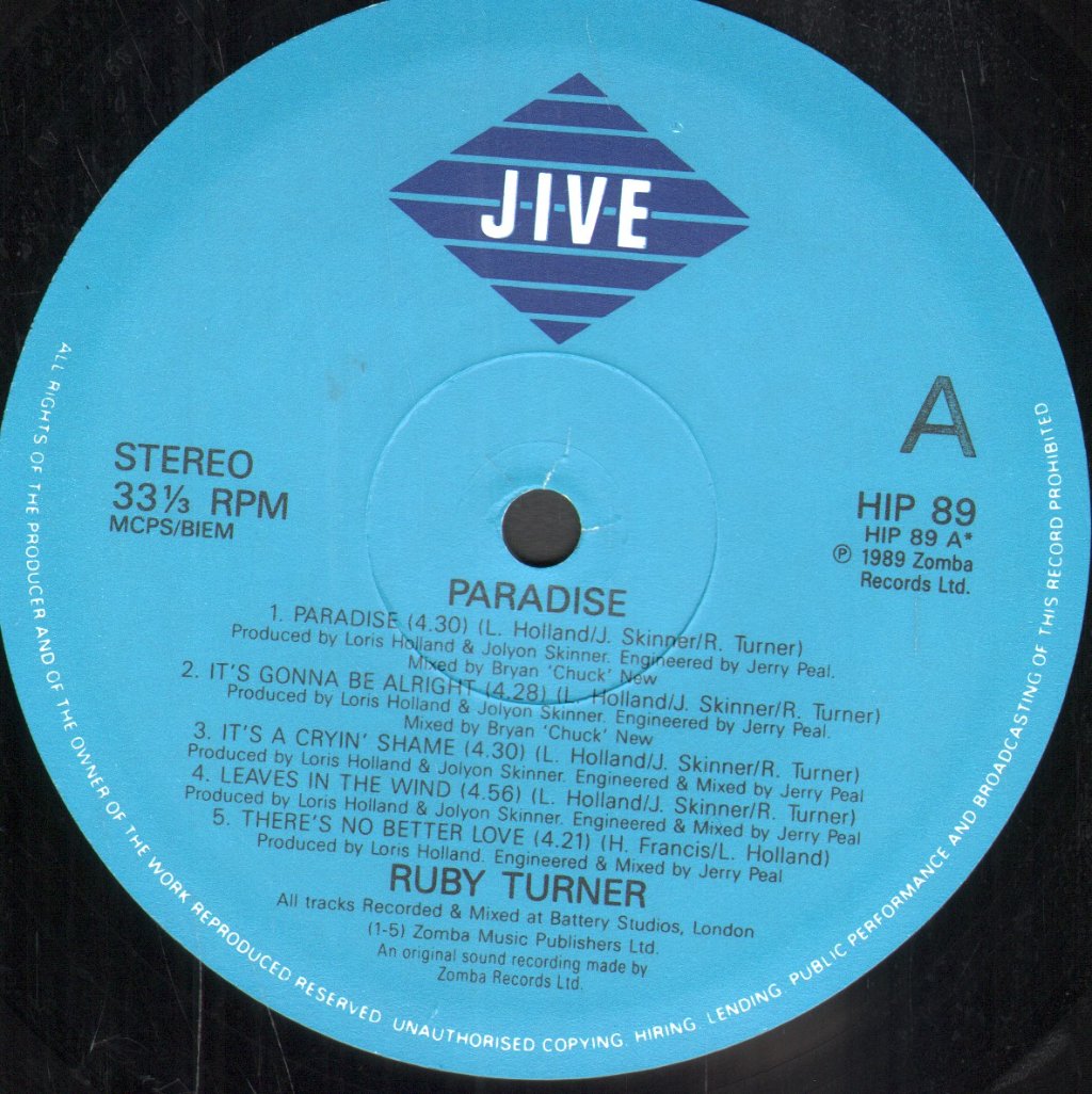Ruby Turner - Paradise - Lp