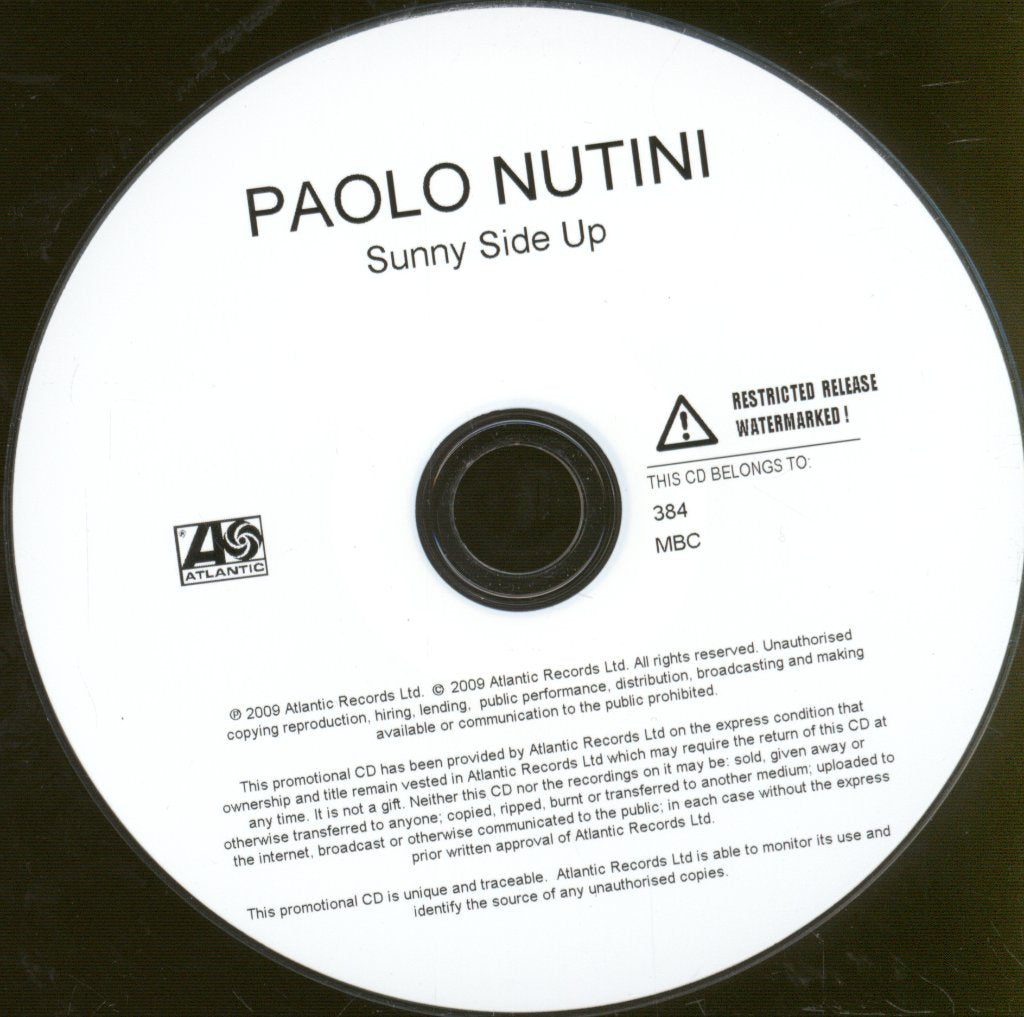 Paolo Nutini - Sunny Side Up - Cdr