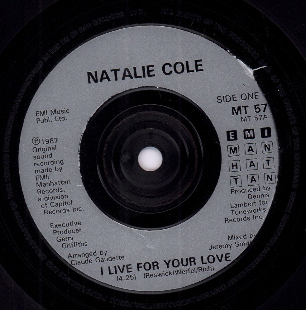 Natalie Cole - I Live For Your Love - 7 Inch