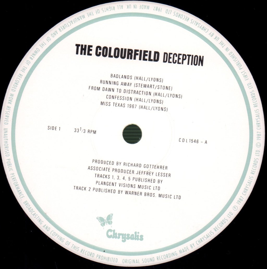 Colourfield - Deception - Lp