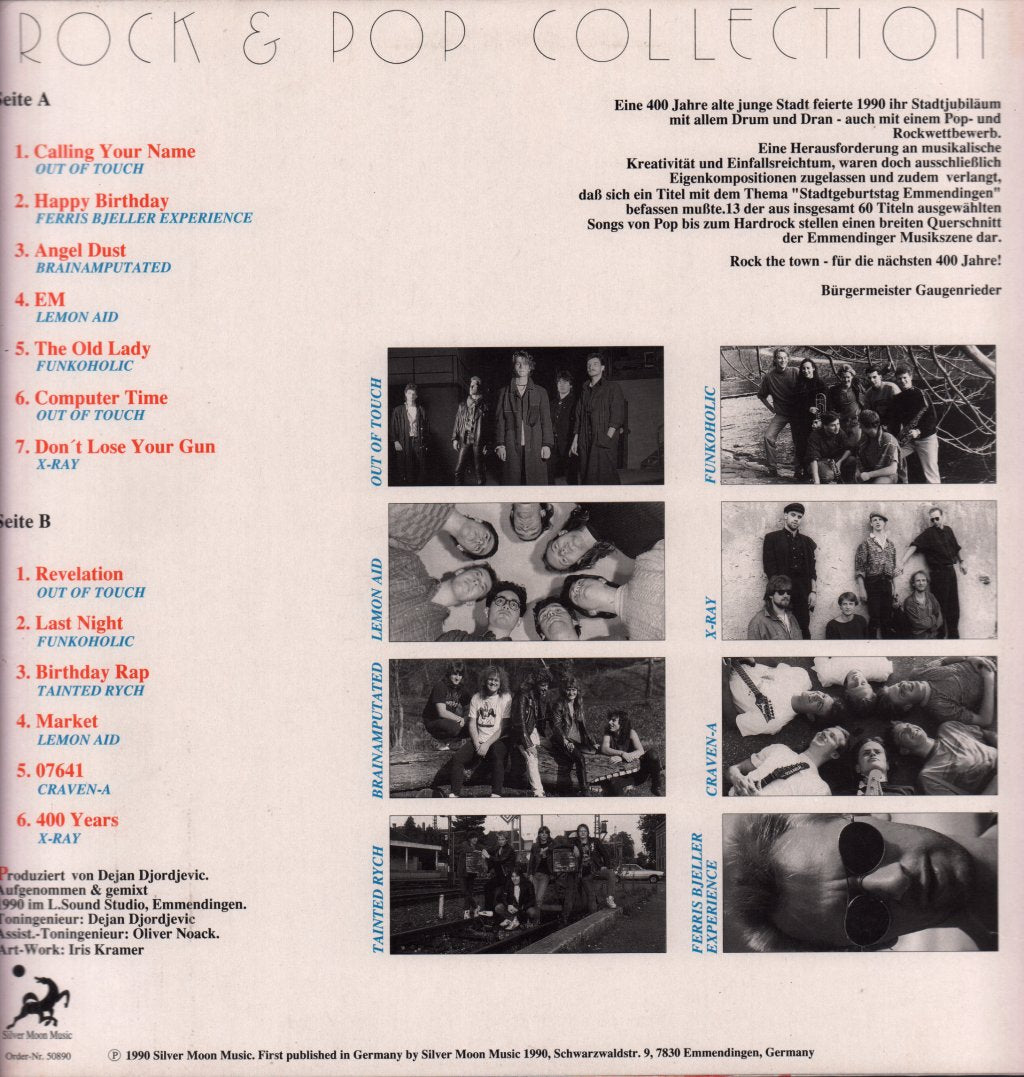 Various Artists - rock the town rock & pop-collection 1990 - Lp