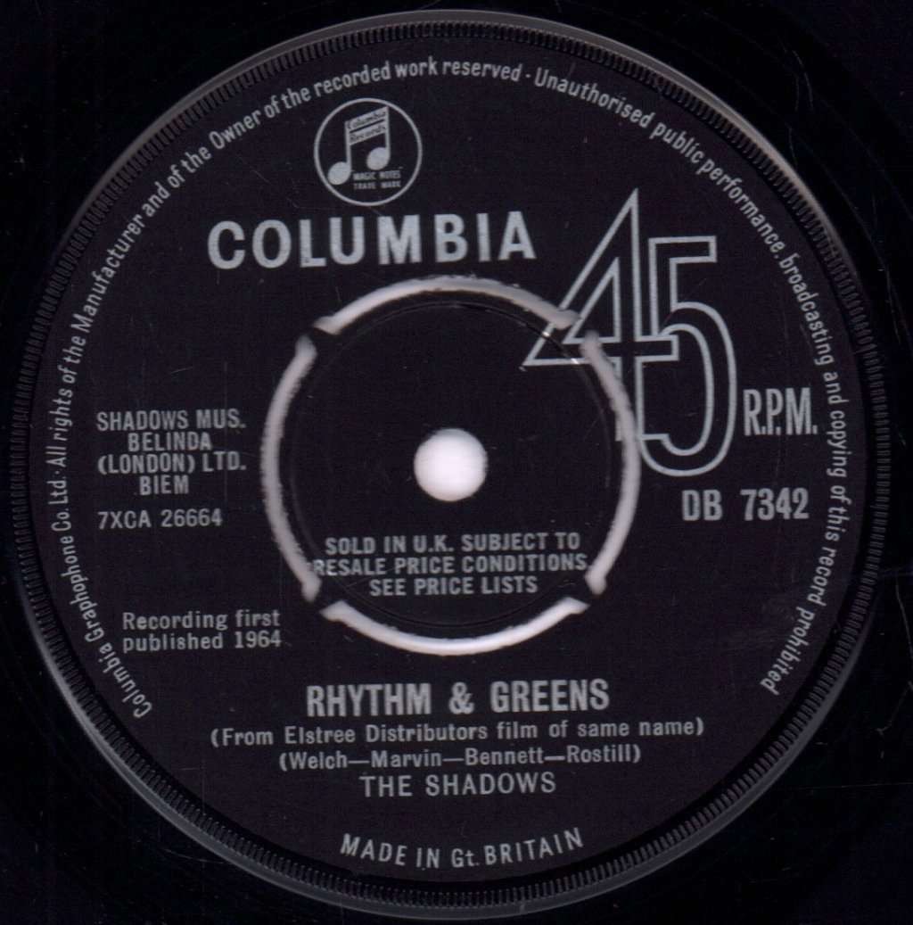 Shadows - Rhythm And Greens - 7 Inch
