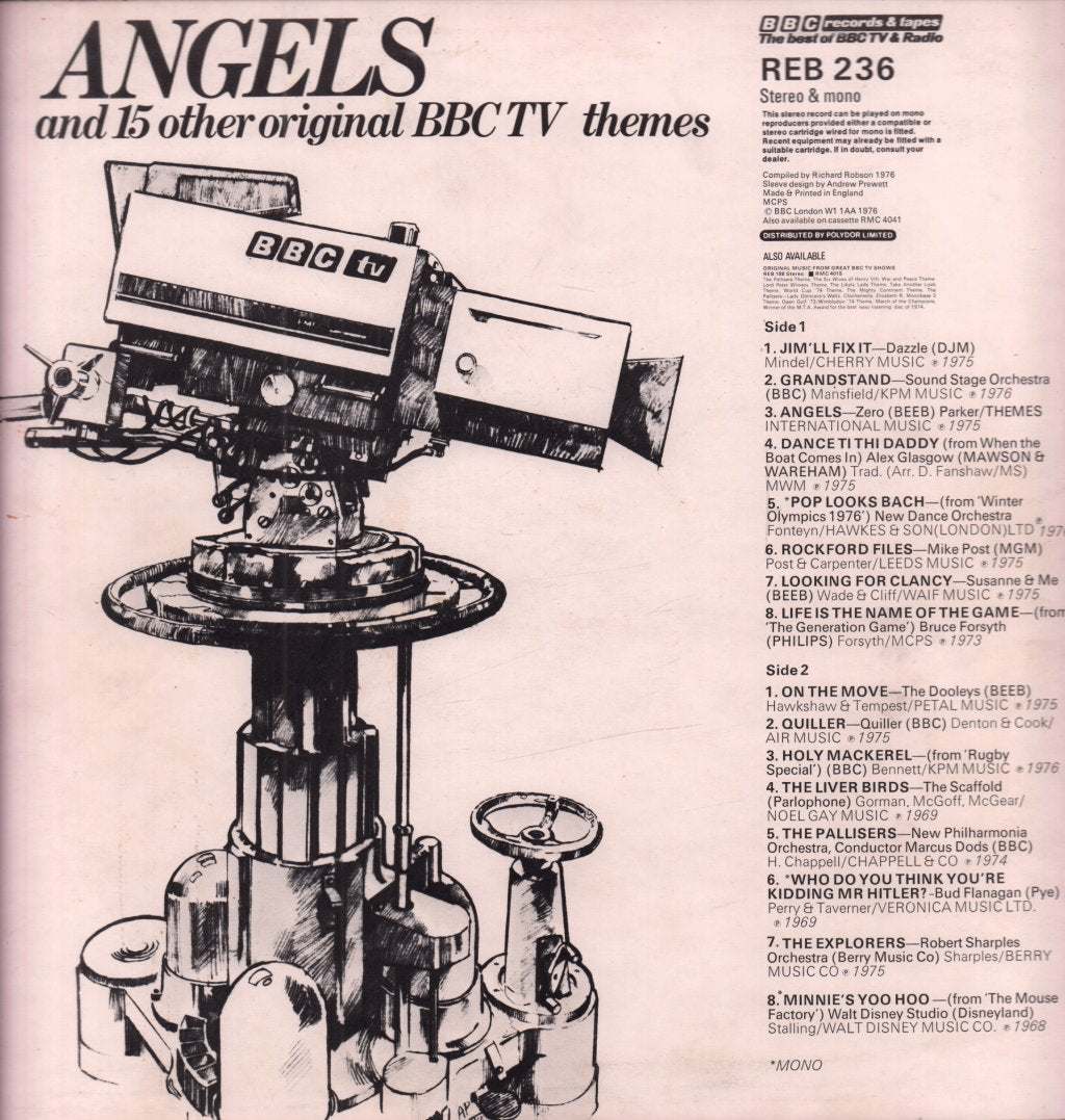 Various Artists - Angels And 15 Other Original Bbc Tv Themes - Lp