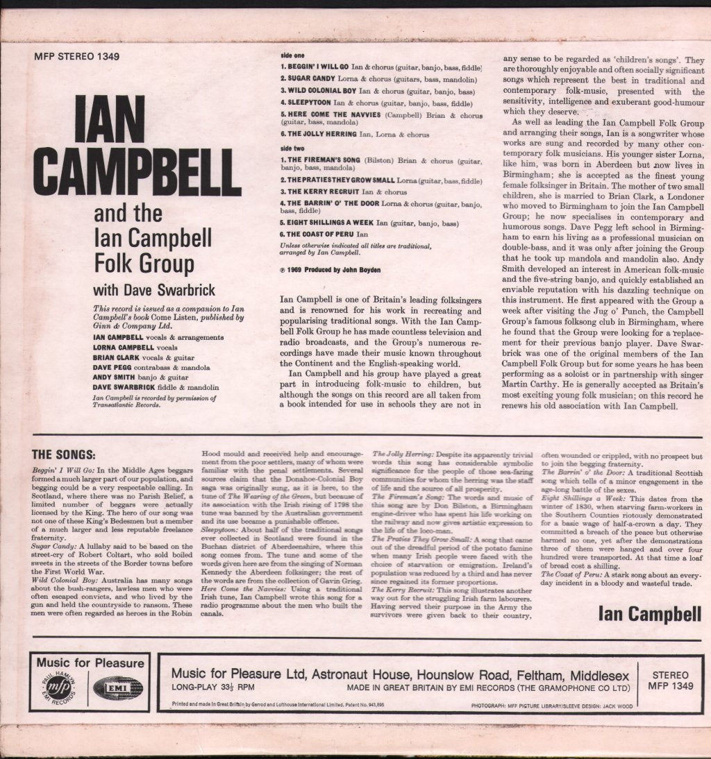 Ian Campbell Folk Group With Dave Swarbrick - Ian Campbell Folk Group With Dave Swarbrick - Lp