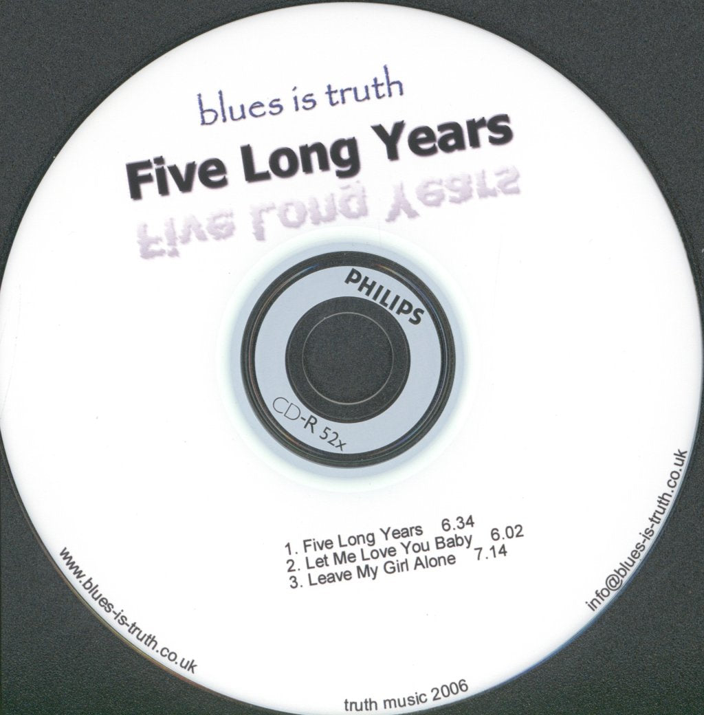 Blues Is Truth - Five Long Years - Cdr