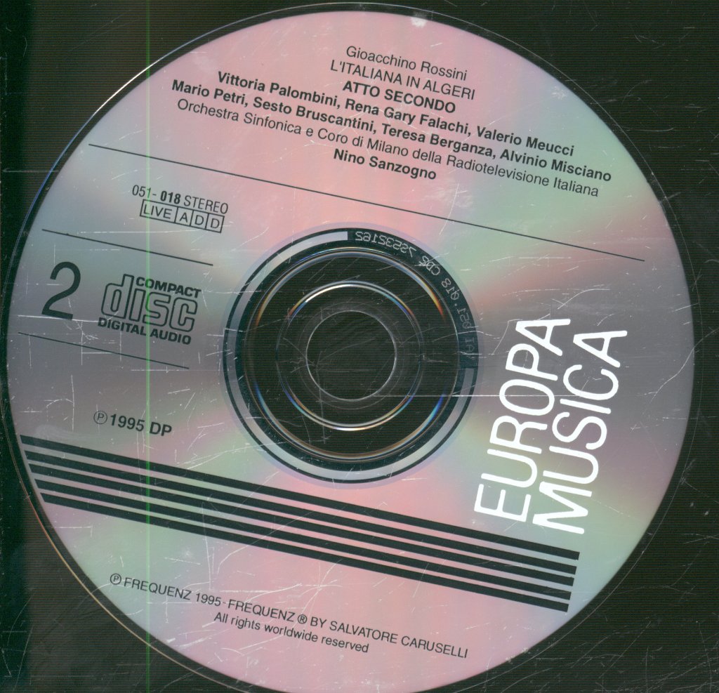 Teresa Berganza / Nino Sanzogno - Rossini - L'Italiana In Algeri - Double Cd