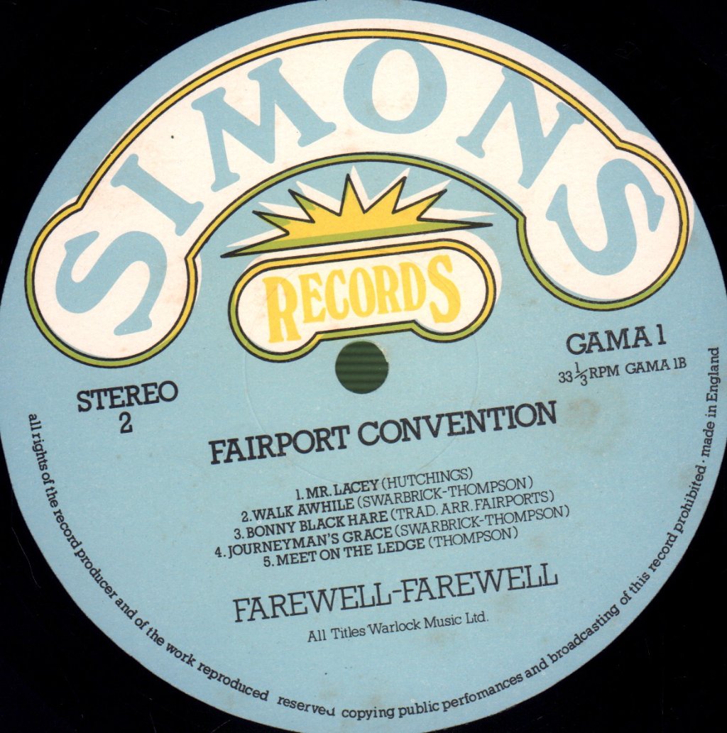 Fairport Convention - Farewell Farewell - Lp