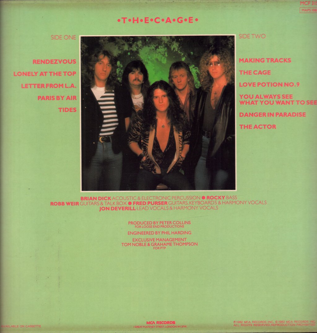 Tygers Of Pan Tang - Cage - Lp