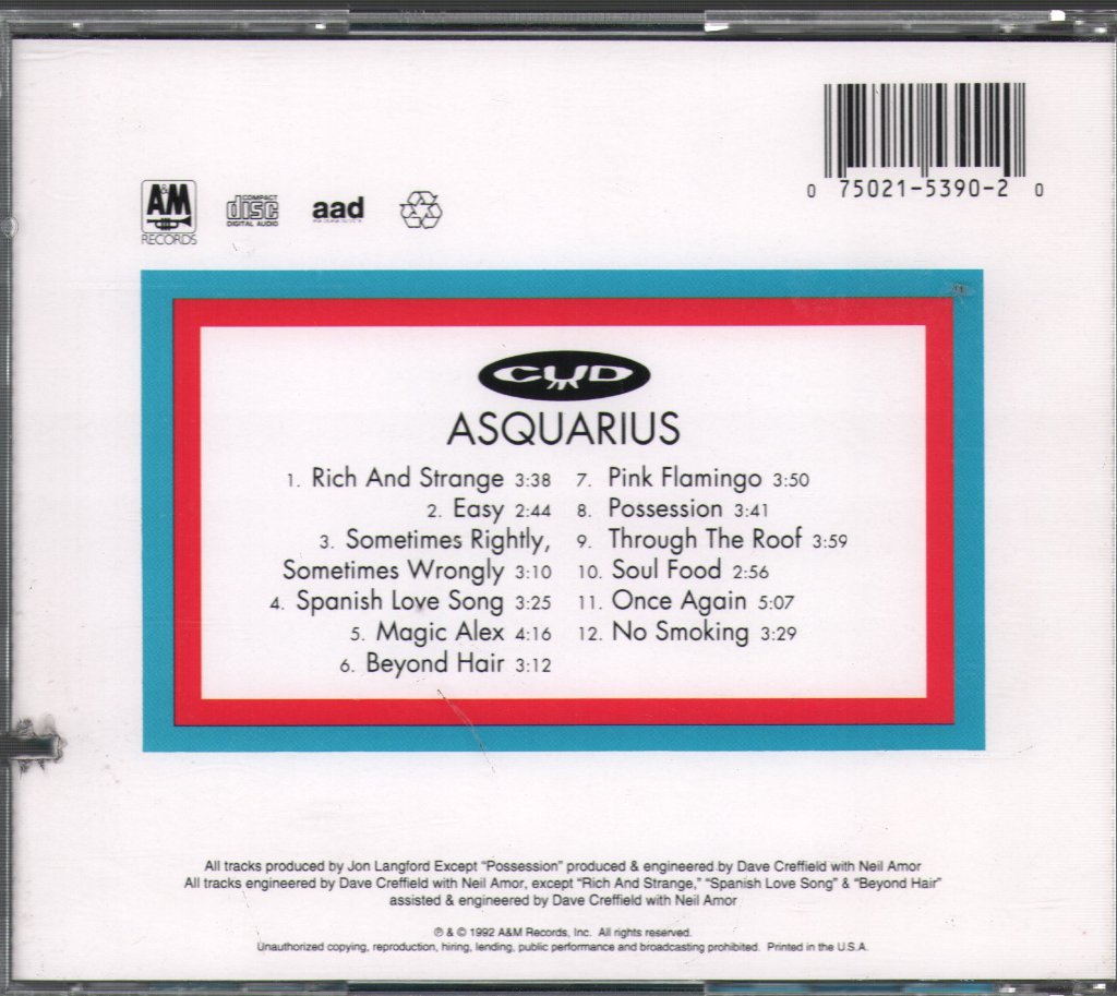 Cud - Asquarius - Cd