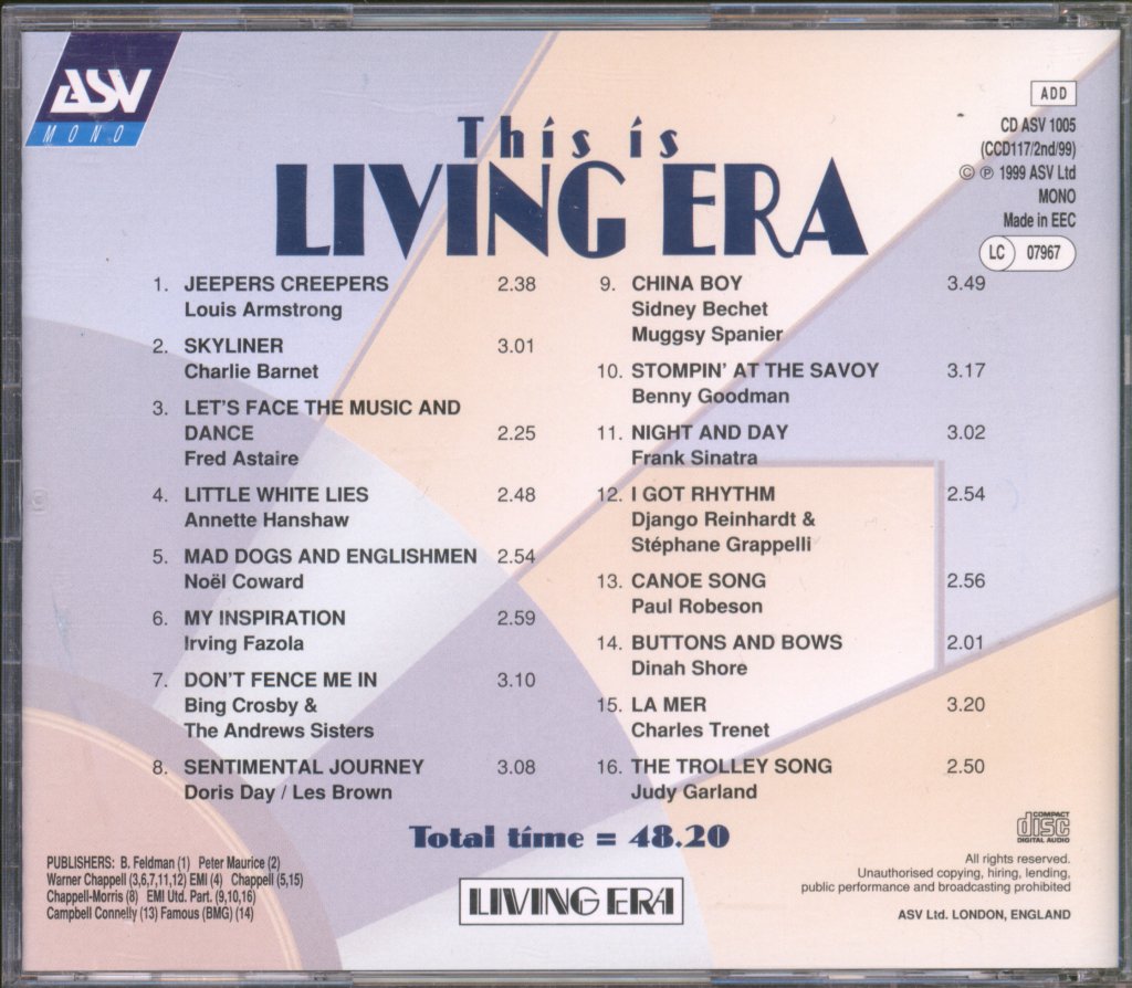 Various Artists - This Is Living Era - Cd
