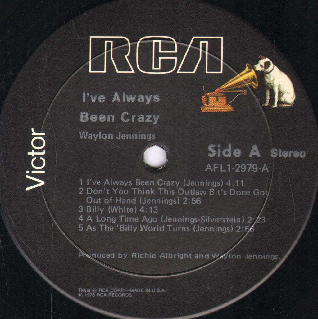 Waylon Jennings - I've Always Been Crazy - Lp