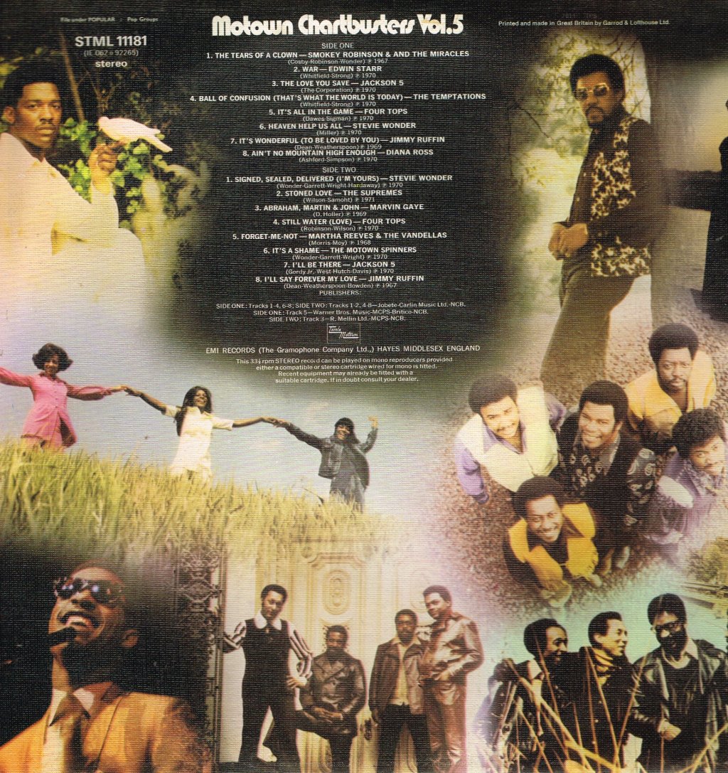 Various Artists - Motown Chartbusters Vol 5 - Lp