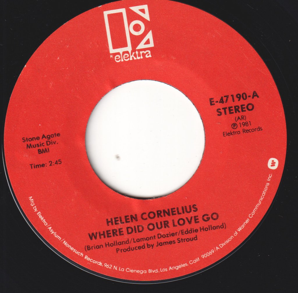Helen Cornelius - Where Did Our Love Go - 7 Inch