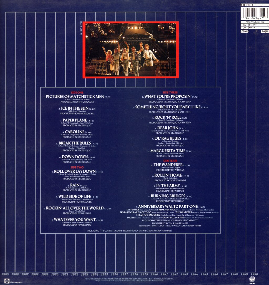 Status Quo - Rocking All Over The Years - Double Lp