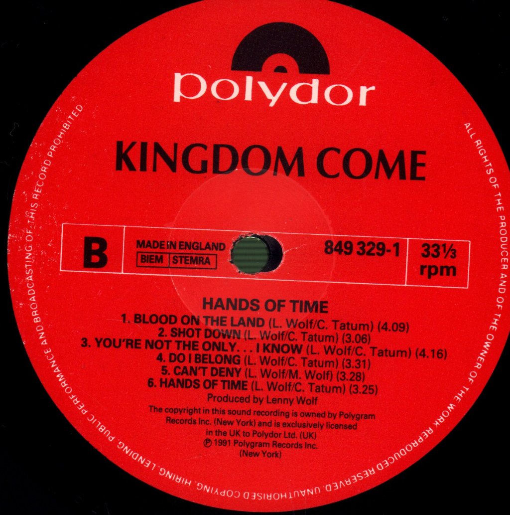 Kingdom Come - Hands Of Time - Lp