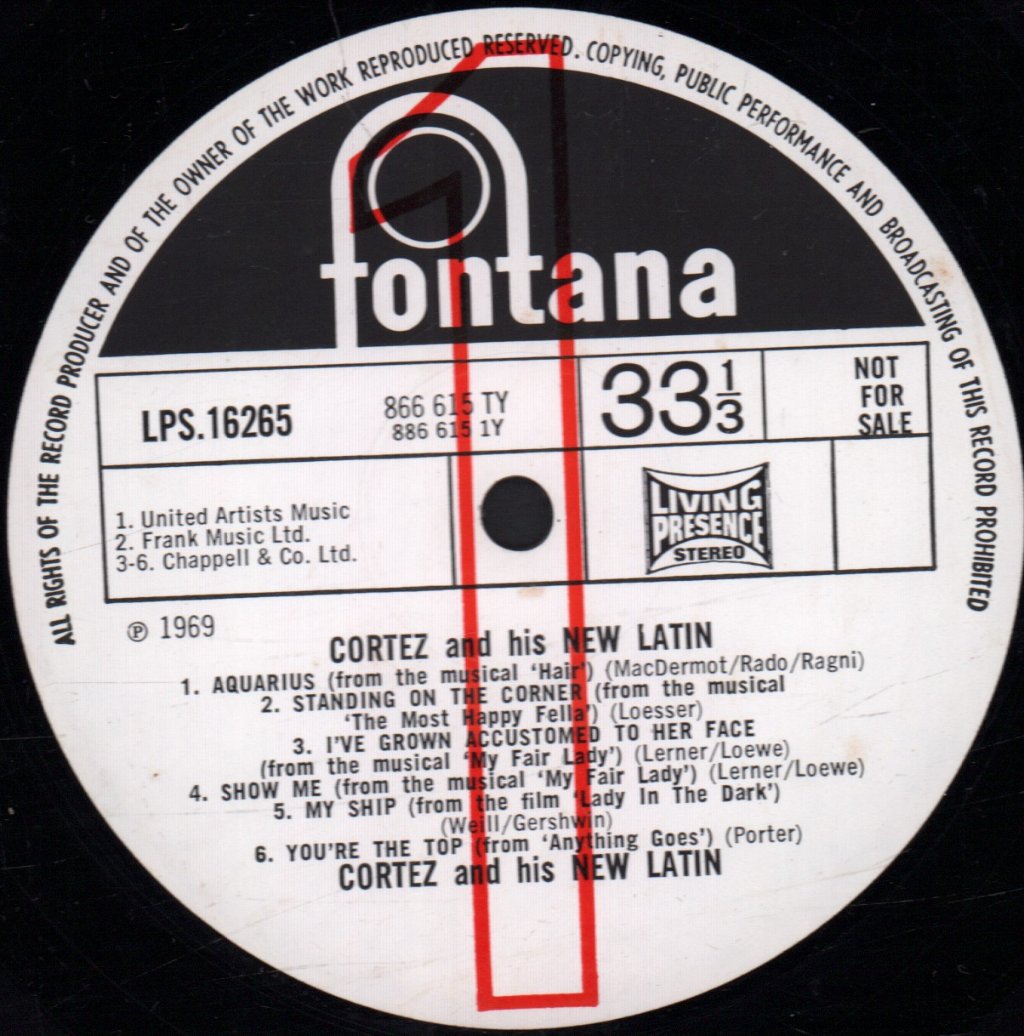 Cortez And His New Latin - Cortez And His New Latin - Lp
