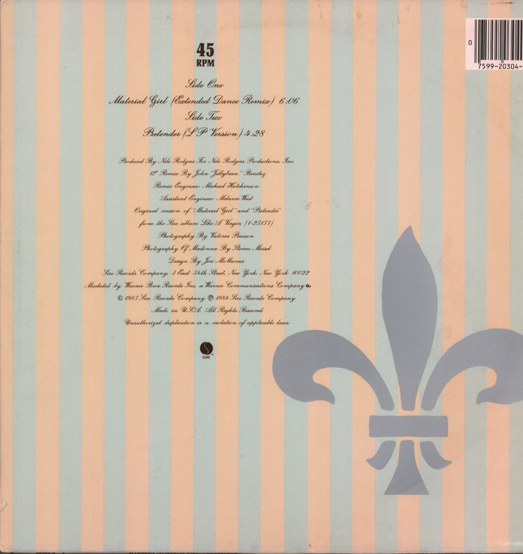 Madonna - Material Girl - 12 Inch