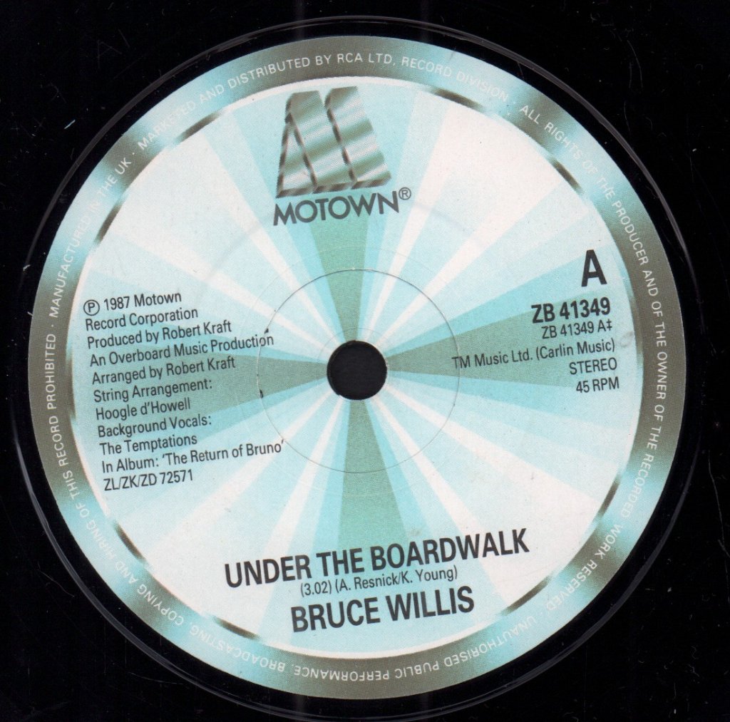 Bruce Willis - Under The Boardwalk - 7 Inch