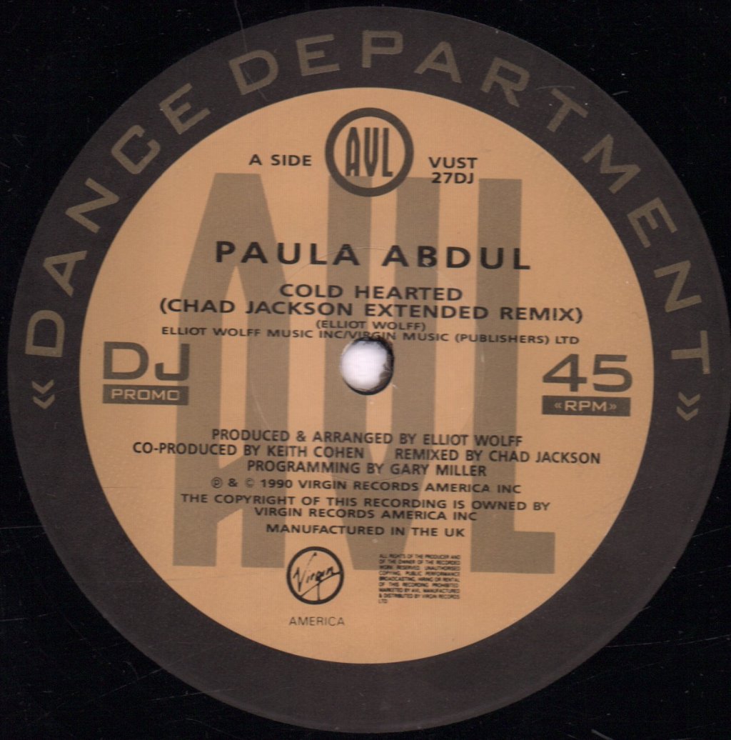Paula Abdul - Cold Hearted - 12 Inch