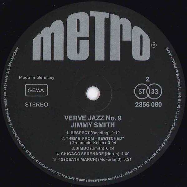 Jimmy Smith - Verve Jazz No. 9 - Lp