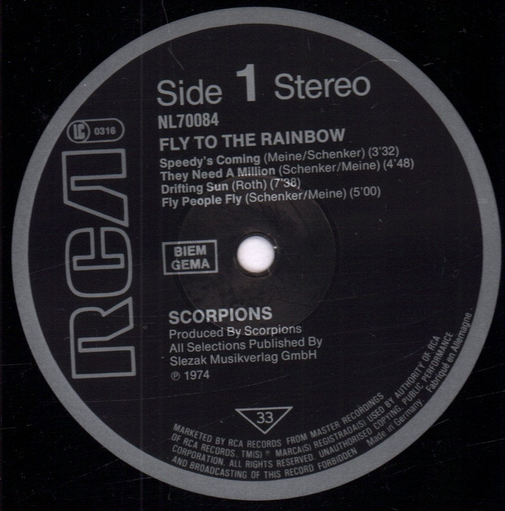Scorpions - Fly To The Rainbow - Lp