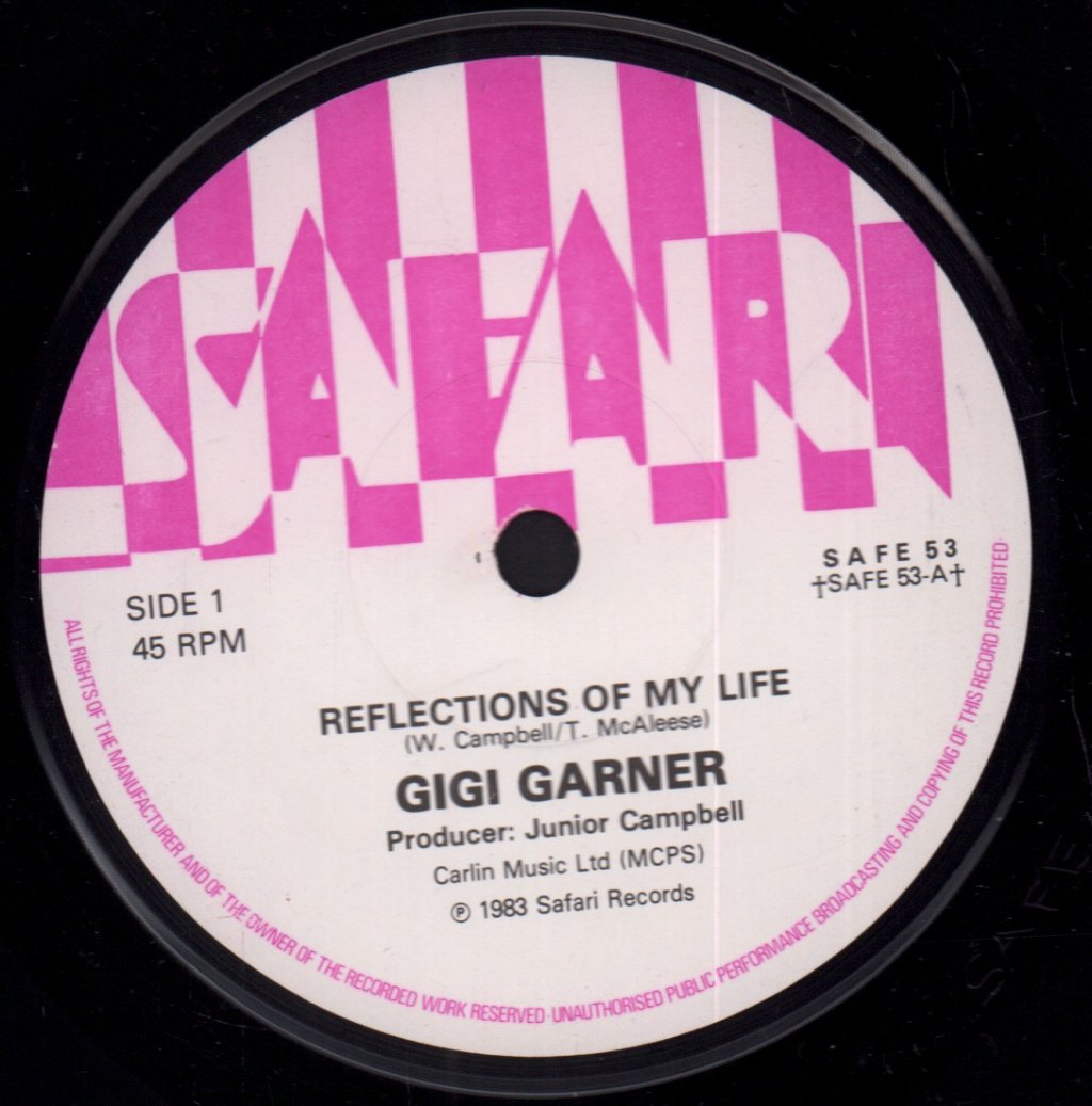 Gigi Garner - Reflections Of My Life - 7 Inch