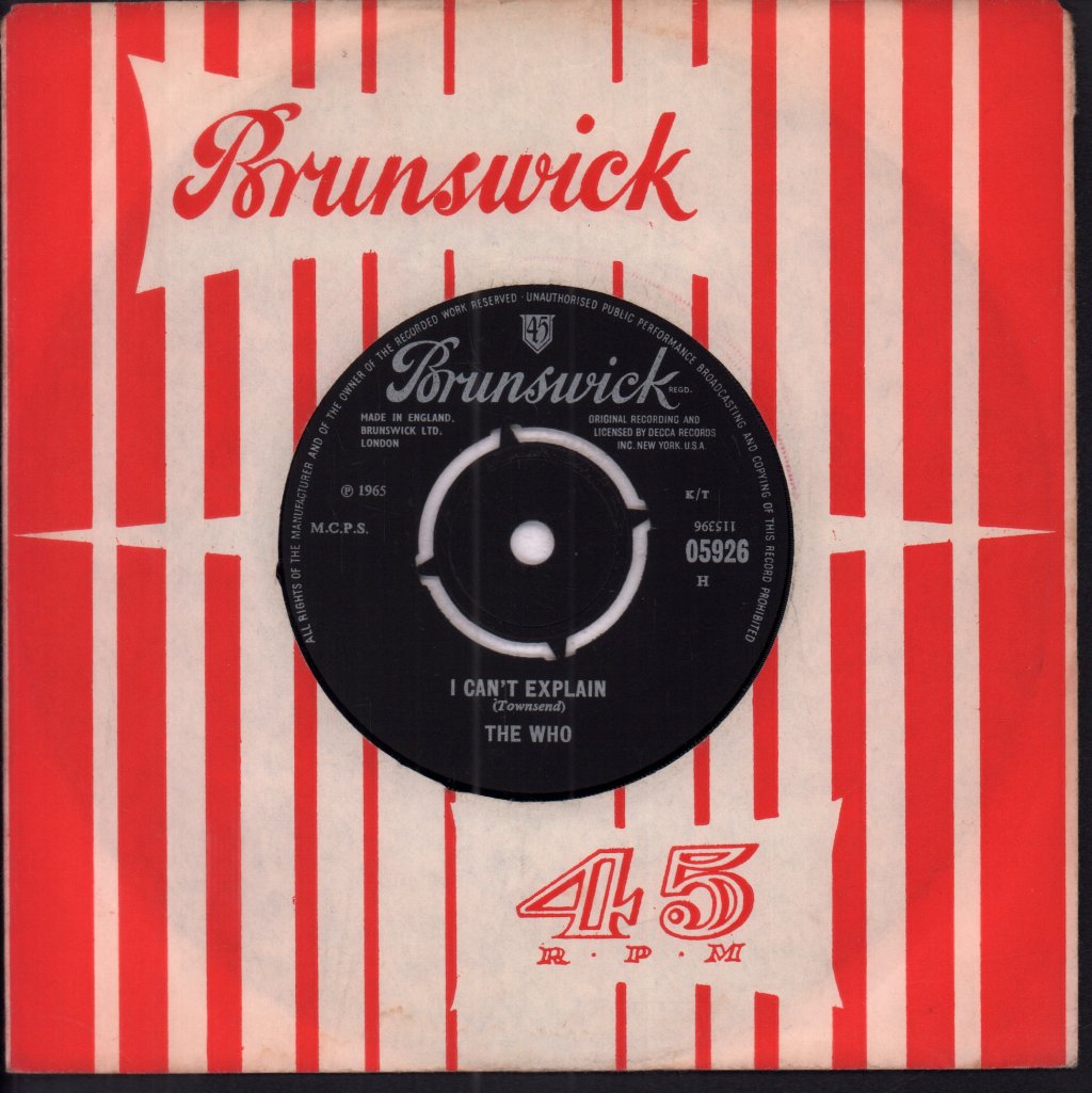 Who - I Can't Explain - 7 Inch