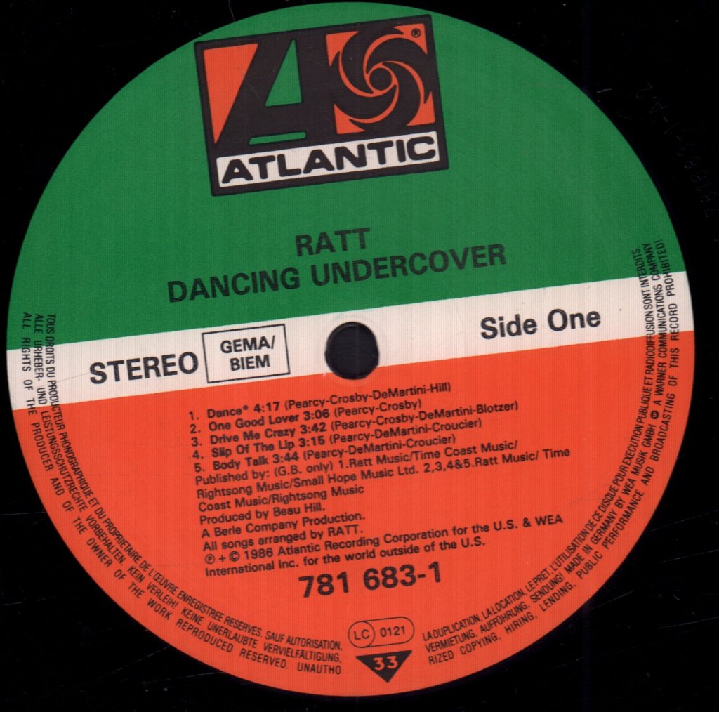 Ratt - Dancing Undercover - Lp