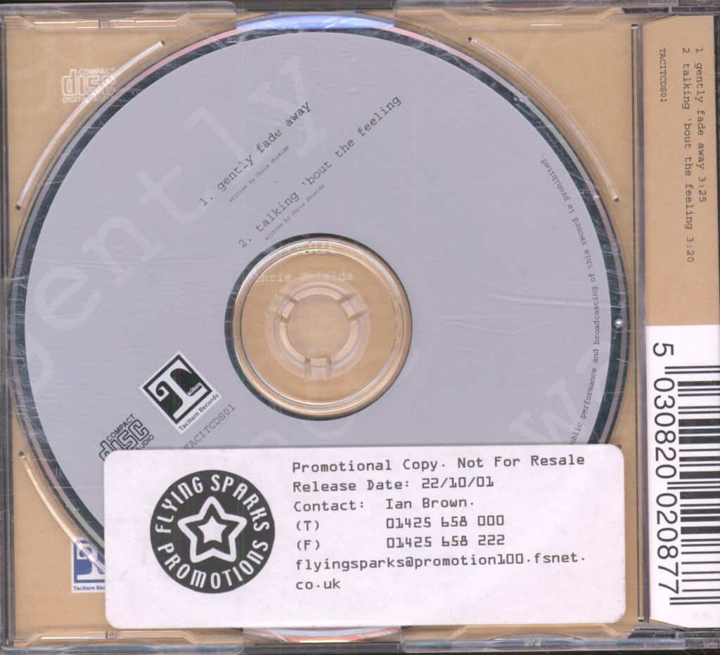 Chris Shields - Gently Fade Away - Cd