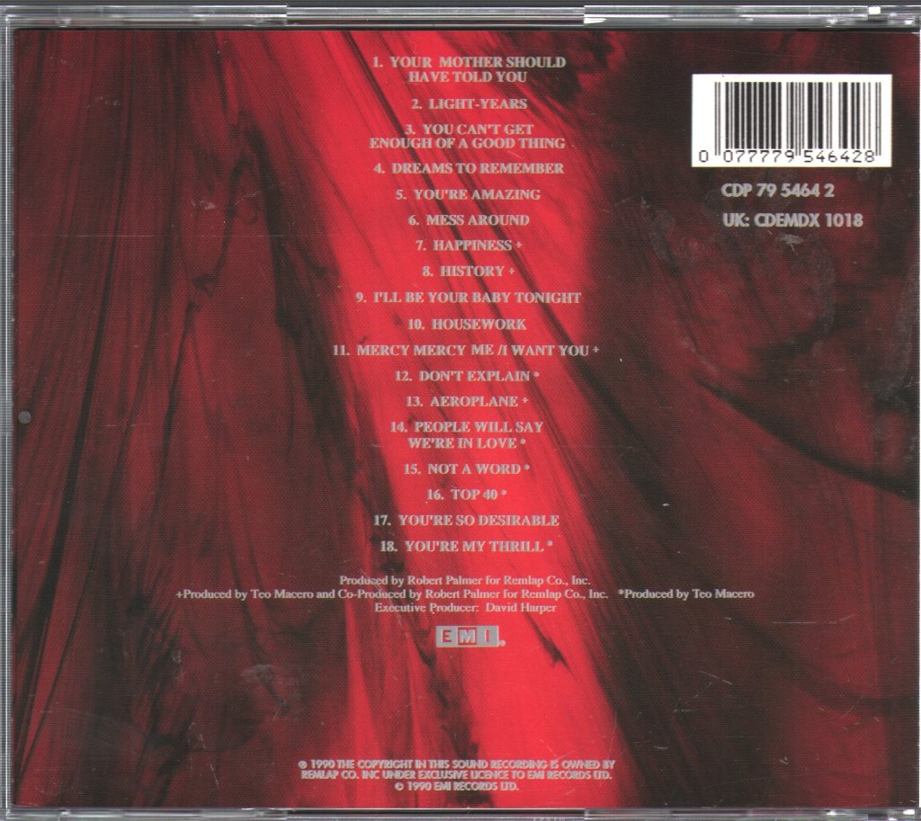 Robert Palmer - Don't Explain - Cd
