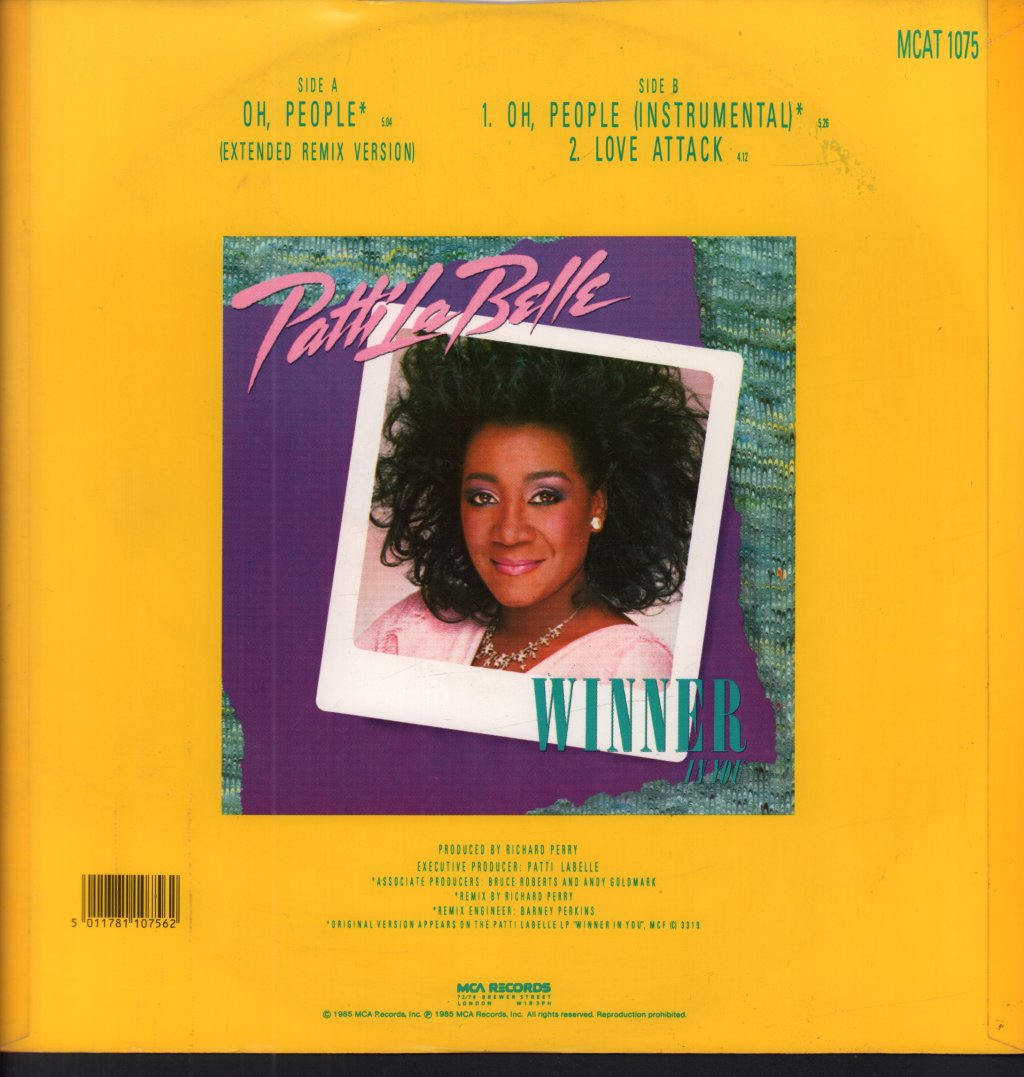 Patti Labelle - Oh, People - 12 Inch