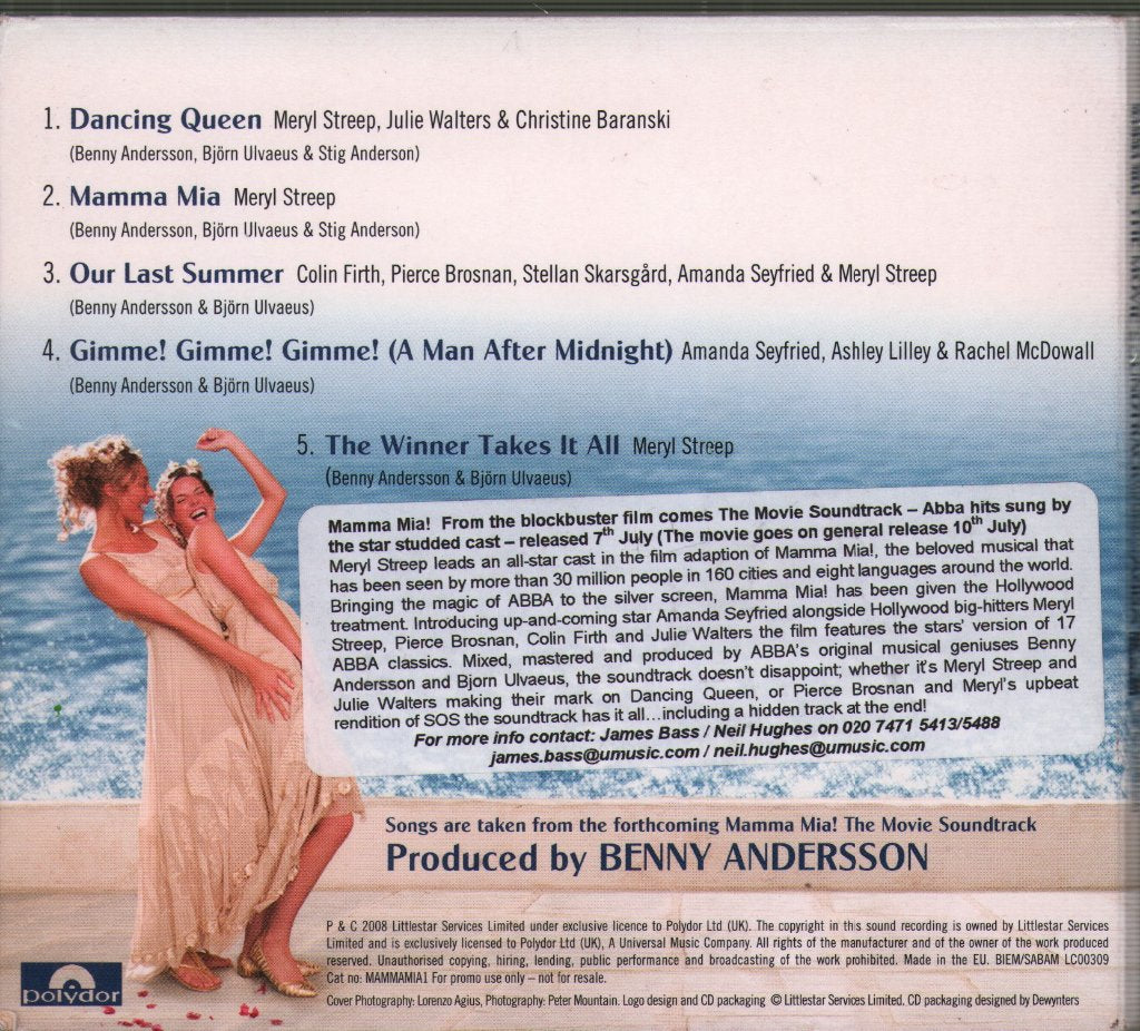 Various Artists - Mamma Mia! - Cd