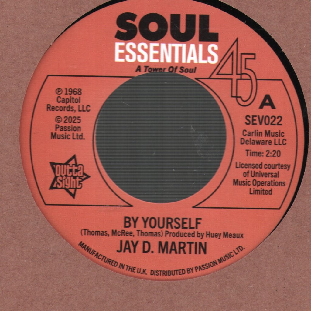 Jay D. Martin - By Yourself / Love Slipped Through My Fingers - 7 Inch