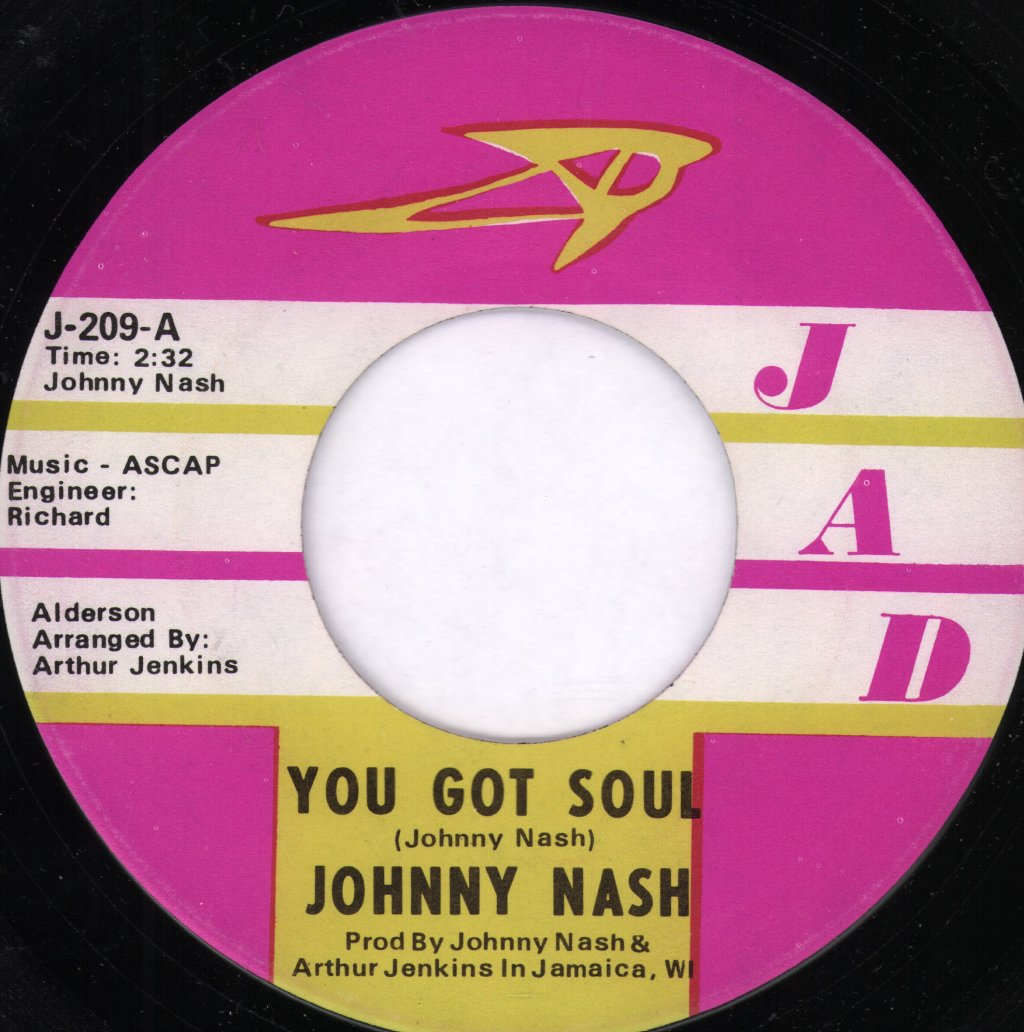 Johnny Nash - You Got Soul - 7 Inch