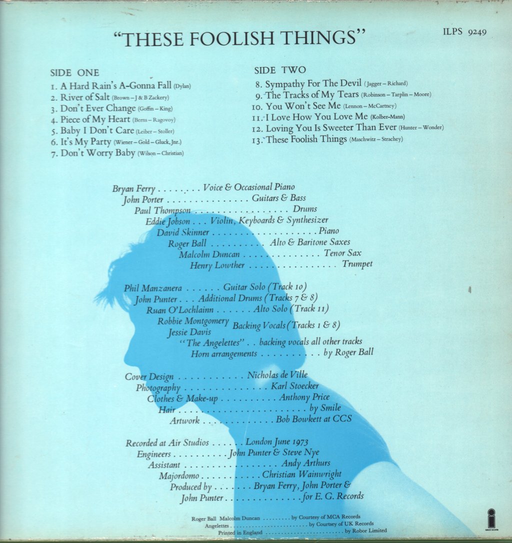Bryan Ferry - These Foolish Things - Lp