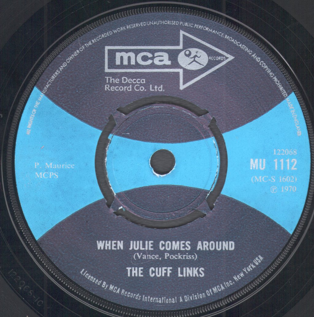 Cuff Links - When Julie Comes Around - 7 Inch