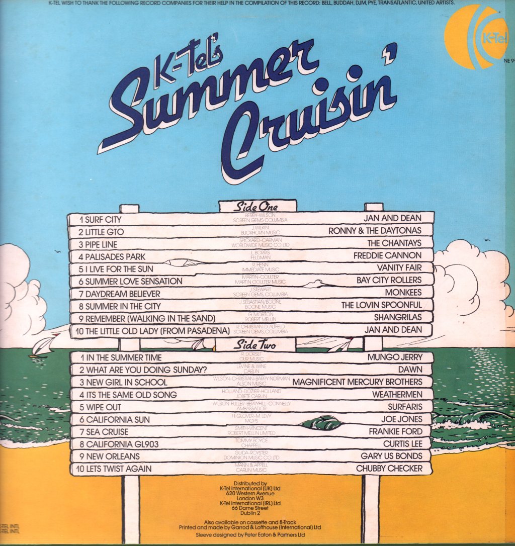 Various Artists - K-Tel's Summer Cruisin' - Lp